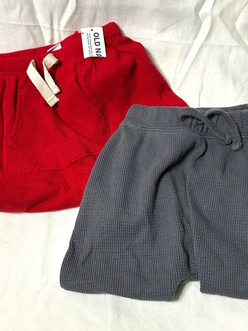 18 month Red and Gray Light-weight Jogger Sweatpants 2 pieces Brand New NWT